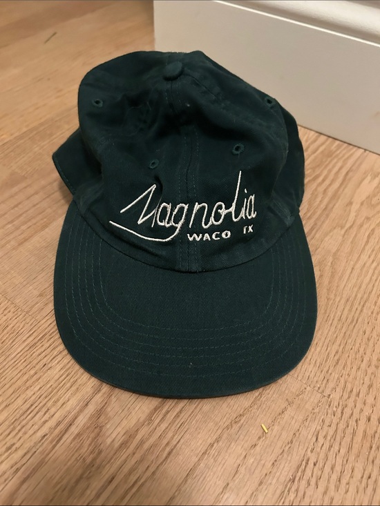 Magnolia Accessories - Magnolia Dark Green Baseball Cap with White Script Logo